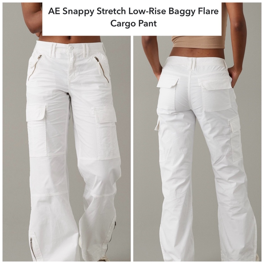 BRAND NEW WITH TAGS! American Eagle Low Rise Baggy Flare Cargo Pant… ADORABLE!